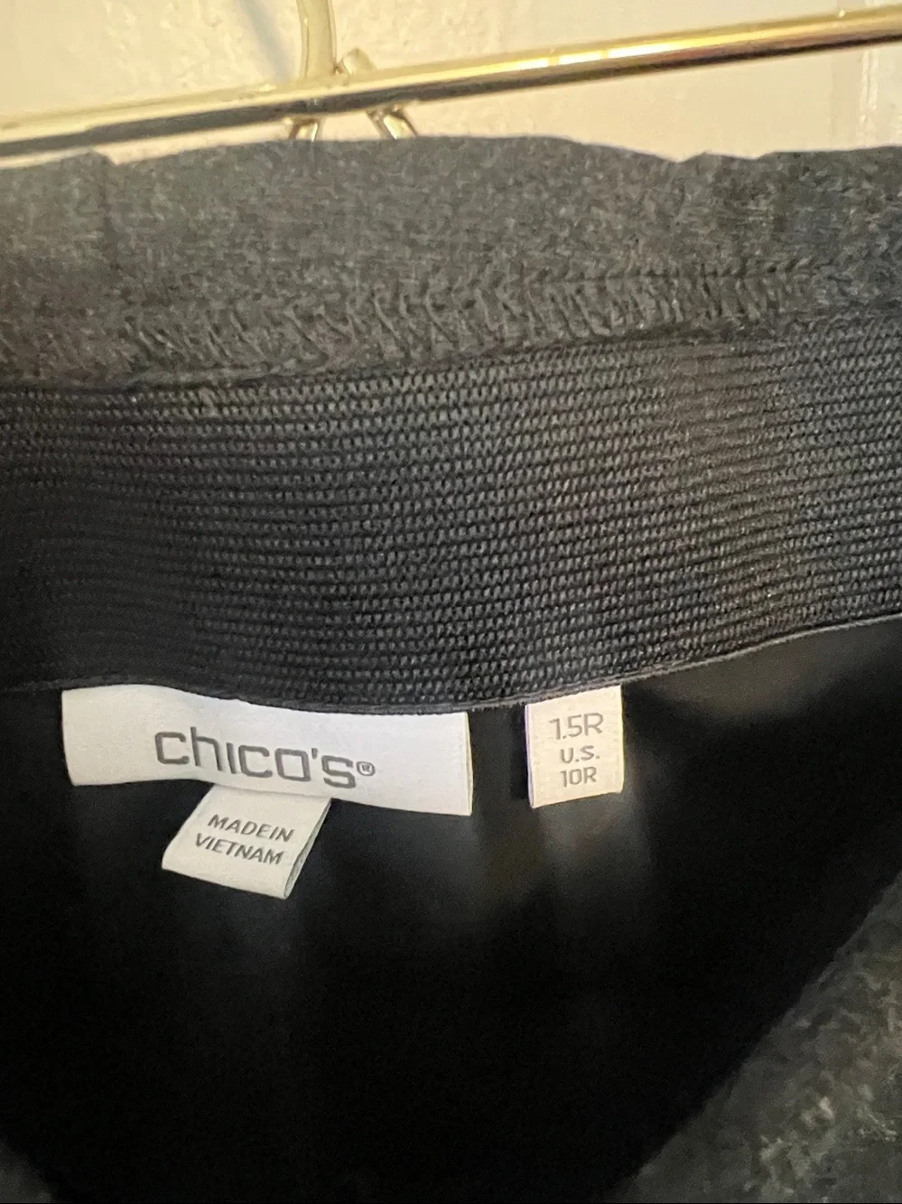 💕❤️🔥 chico's Juliet Trim Detail Ponte Ankle Pants10r - Picture 4 of 5